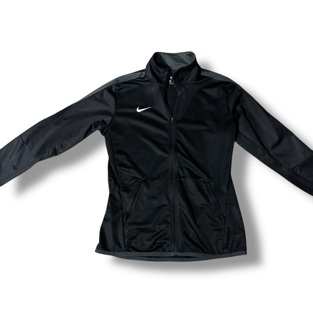 Nike Women’s Black With Grey Details Full-Zip Lightweight Sports Jacket - Picture 10 of 16